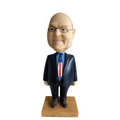 Stock Body Plus Size Executive Overweight Male Bobblehead